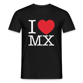 I Love mexico | I Love MX | I Heart mexico - Men's T-Shirt - black - Front - AI Model Male 178 light (178cm)