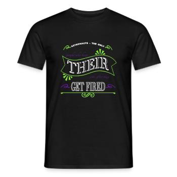 gift idea cool believe earth gift statement - Männer T-Shirt - Schwarz - Vorne - AI Model Male 178 light (178cm)
