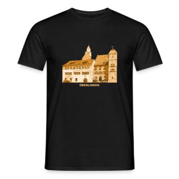 Überlingen Town Hall Münster Bodesee Baden-Württembe - Men's T-Shirt - black - Front - AI Model Male 178 light (178cm)