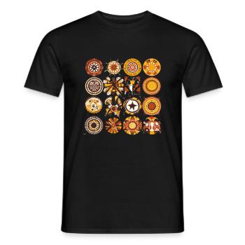 Folklore africain - T-shirt homme - noir - Devant - AI Model Male 178 light (178cm)