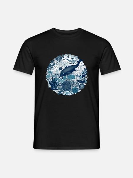 Wunder des Ozeans - Männer T-Shirt - Schwarz