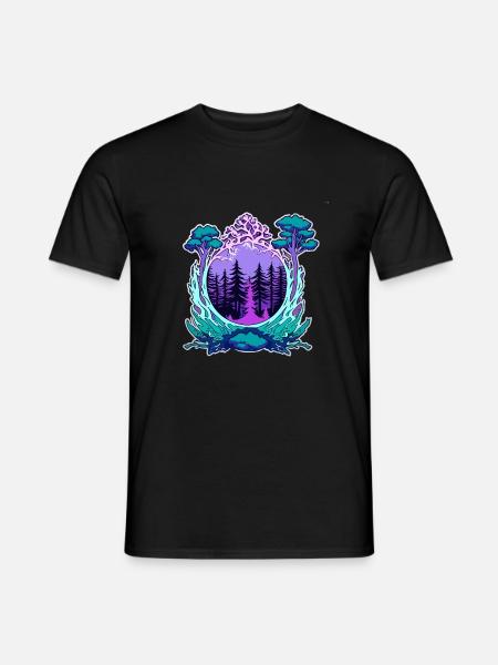Fenster zur Natur - Männer T-Shirt - Schwarz
