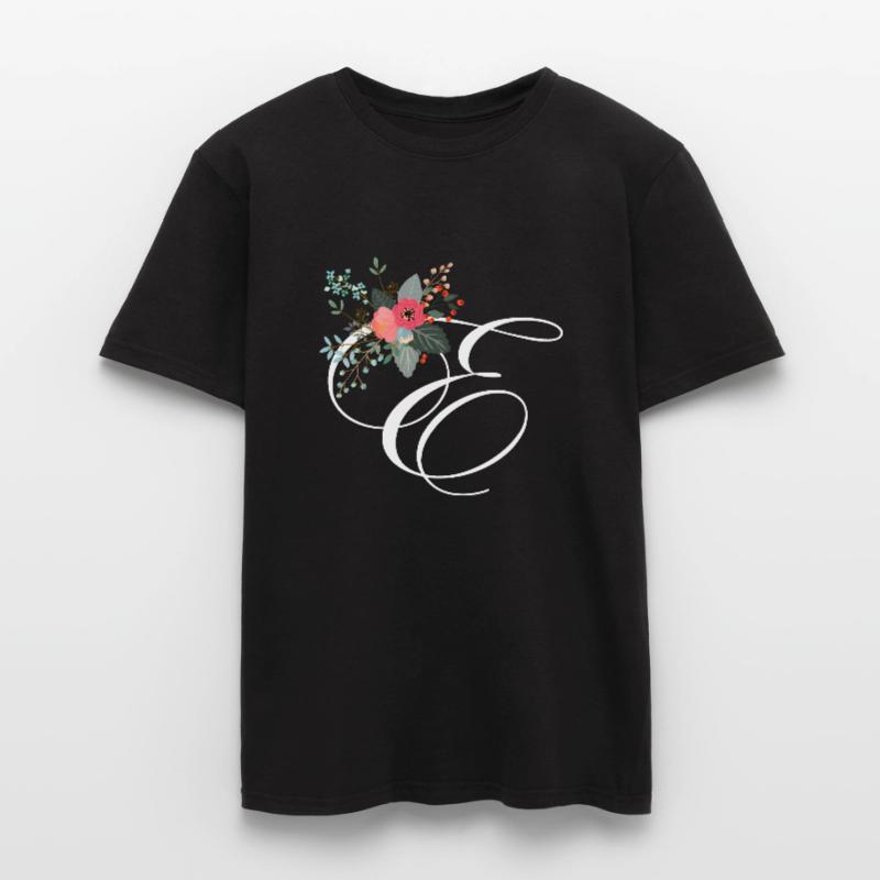 Letter e fleuris Men’s T-shirt