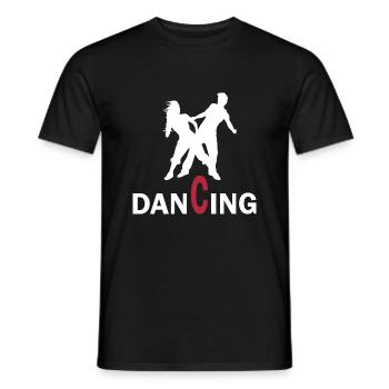Danse Musique de danse - T-shirt homme - noir - Devant - AI Model Male 178 light (178cm)