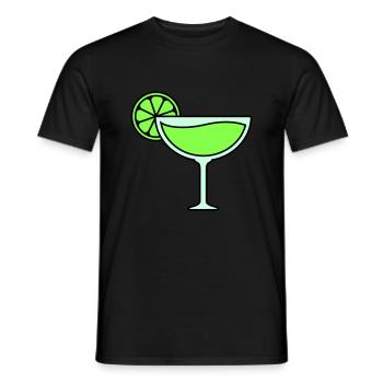 cocktail - Men's T-Shirt - black - Front - AI Model Male 178 light (178cm)