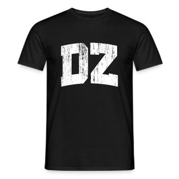 DZ vintage style - T-shirt homme - noir - Devant - AI Model Male 178 light (178cm)