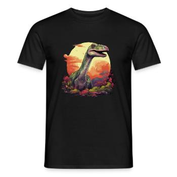 Brontosaurus - Bronto V2 - Männer T-Shirt - Schwarz - Vorne - AI Model Male 178 light (178cm)