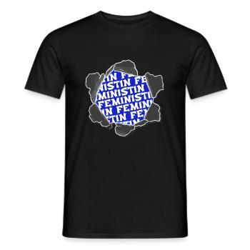 Bday Fun Protest Girl Female Women 2018 Woman - Men's T-Shirt - black - Front - AI Model Male 178 light (178cm)