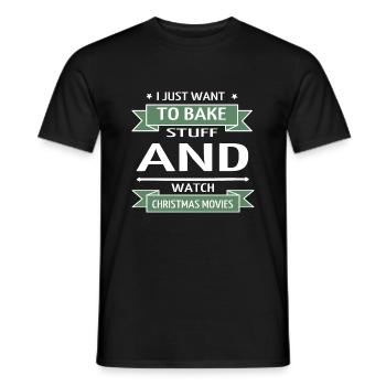 dinosaur fan under the tree bodybuilder - Männer T-Shirt - Schwarz - Vorne - AI Model Male 178 light (178cm)