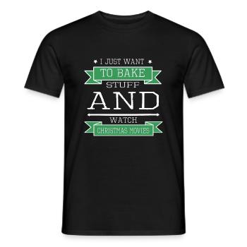 baker profession chef jokes cool bakers shirt cook - Männer T-Shirt - Schwarz - Vorne - AI Model Male 178 light (178cm)