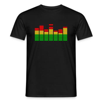 Reggae Musik Rastafari Jamaika - Männer T-Shirt - Schwarz - Vorne - AI Model Male 178 light (178cm)