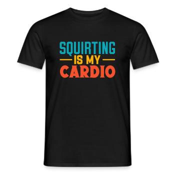 I Heart Squirters Adulte Blague J’Aime Éjaculer - T-shirt homme - noir - Devant - AI Model Male 178 light (178cm)