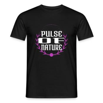 Happy Beating Heart Pristine Geek Funny Sayings - Men's T-Shirt - black - Front - AI Model Male 178 light (178cm)