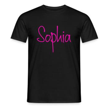Sophia - Men's T-Shirt - black - Front - AI Model Male 178 light (178cm)