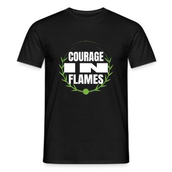valor strength of character birthday present - Men's T-Shirt - black - Front - AI Model Male 178 light (178cm)
