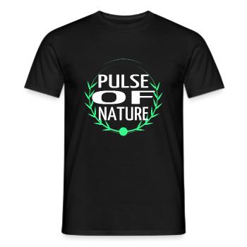 cool present idea natural beauty beating heart - Men's T-Shirt - black - Front - AI Model Male 178 light (178cm)