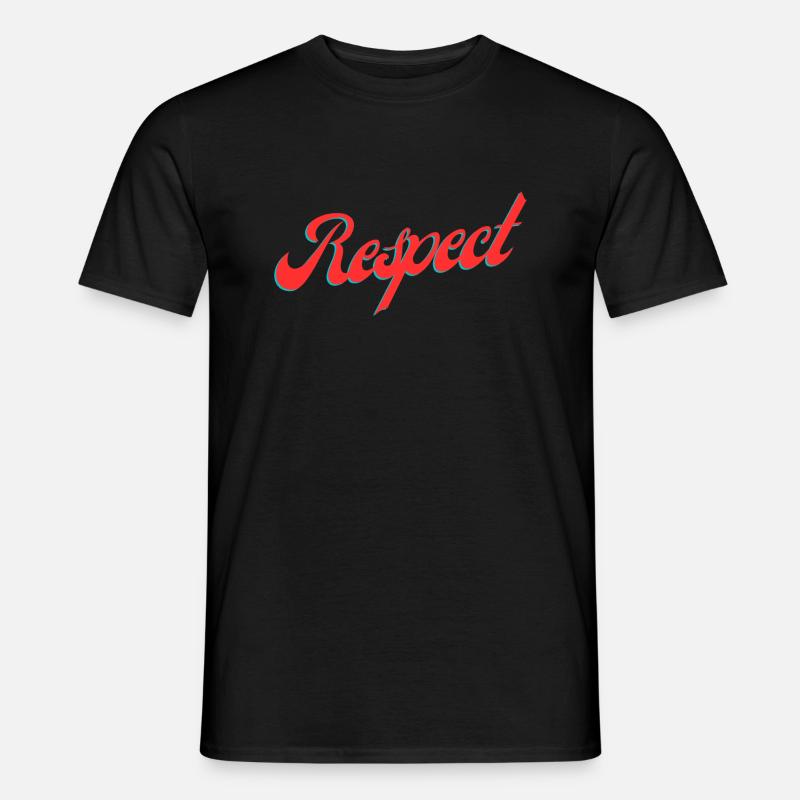 Respect - Männer T-Shirt - Schwarz