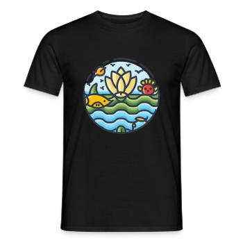 Marine Conservation - Men's T-Shirt - black - Front - AI Model Male 178 light (178cm)