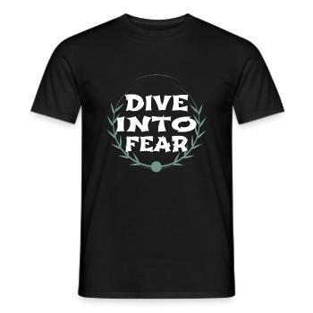 Emplacements de saut à l’élastique Courage et force - T-shirt homme - noir - Devant - AI Model Male 178 light (178cm)