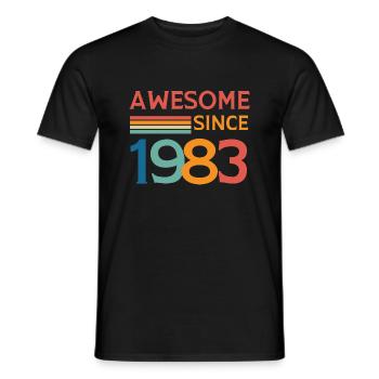 Großartig seit 1983 - Männer T-Shirt - Schwarz - Vorne - AI Model Male 178 light (178cm)