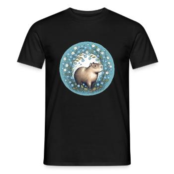 Capybara - T-shirt homme - noir - Devant - AI Model Male 178 light (178cm)