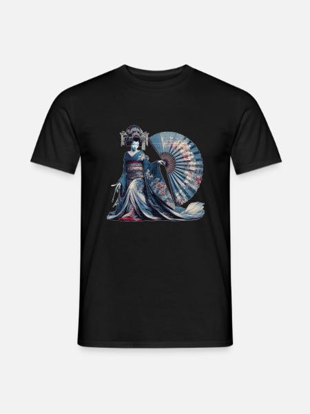 Cultural Treasures of Geisha - Men's T-Shirt - black