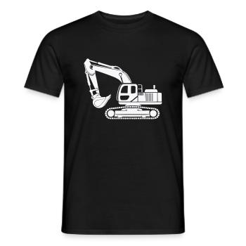 bagger - Männer T-Shirt - Schwarz - Vorne - AI Model Male 178 light (178cm)