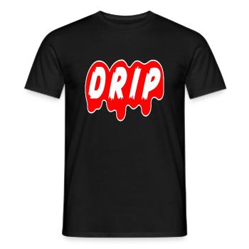 STIL, DER FLIESST - Männer T-Shirt - Schwarz - Vorne - AI Model Male 178 light (178cm)