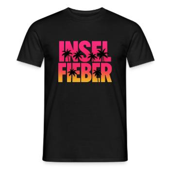 Inselfieber Tropen Sunset Palmen Design - Männer T-Shirt - Schwarz - Vorne - AI Model Male 178 light (178cm)
