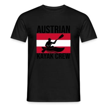 Chemise autrichienne Kayak Crew Kajak - T-shirt homme - noir - Devant - AI Model Male 178 light (178cm)