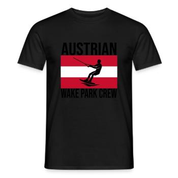 Chemise autrichienne Wake Crew Wakeboard - T-shirt homme - noir - Devant - AI Model Male 178 light (178cm)
