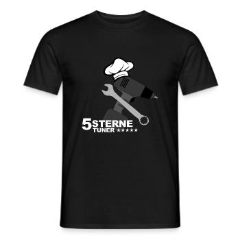 5 Sterne Tuner / coole Tuning Designs - Männer T-Shirt - Schwarz - Vorne - AI Model Male 178 light (178cm)