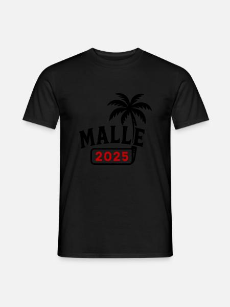Malle 2025 - Männer T-Shirt - Schwarz