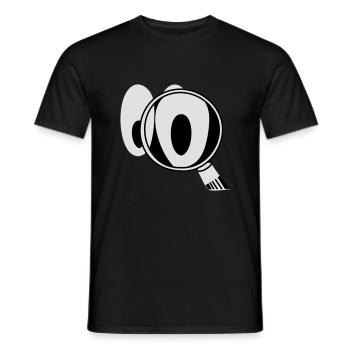 Smiley CSI - Männer T-Shirt - Schwarz - Vorne - AI Model Male 178 light (178cm)