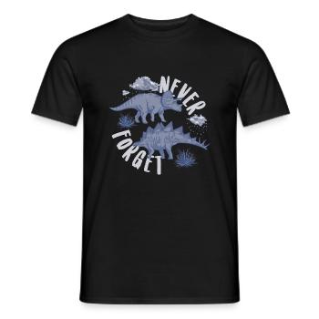 Never forget blau - Männer T-Shirt - Schwarz - Vorne - AI Model Male 178 light (178cm)