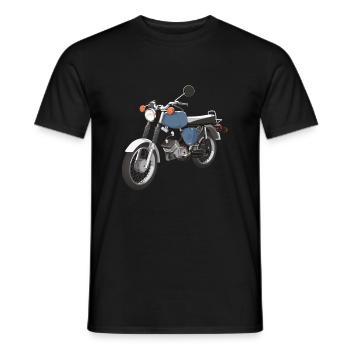 S50 bleu - T-shirt homme - noir - Devant - AI Model Male 178 light (178cm)