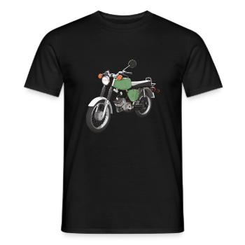 S50 vert jaune - T-shirt homme - noir - Devant - AI Model Male 178 light (178cm)