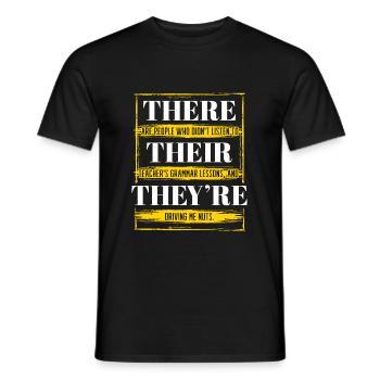 Il y a ils - T-shirt homme - noir - Devant - AI Model Male 178 light (178cm)