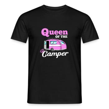 Queen Of The Camper - Men's T-Shirt - black - Front - AI Model Male 178 light (178cm)