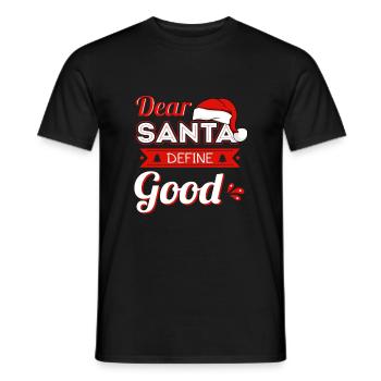 Cher Père Noël Bien Définir - T-shirt homme - noir - Devant - AI Model Male 178 light (178cm)