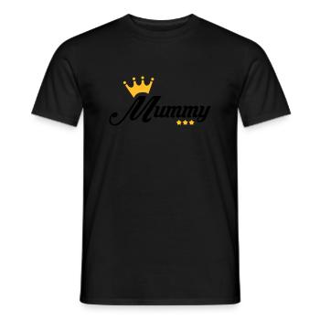 Mum / Mom / Baby / Mummy / Mother's day / Birth - Men's T-Shirt - black - Front - AI Model Male 178 light (178cm)