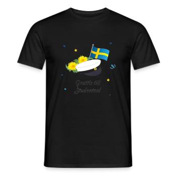 Graduation 2024 class High school graduation party - Men's T-Shirt - black - Front - AI Model Male 178 light (178cm)