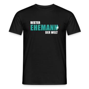 Bester Ehemann der Welt - Männer T-Shirt - Schwarz - Vorne - AI Model Male 178 light (178cm)