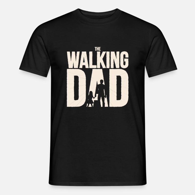 The Walking Dad - Männer T-Shirt - Schwarz