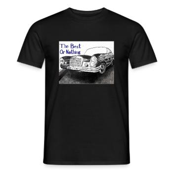 Das Beste oder nichts - Männer T-Shirt - Schwarz - Vorne - AI Model Male 178 light (178cm)