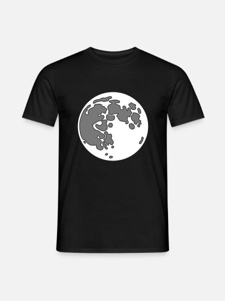moon - Men's T-Shirt - black
