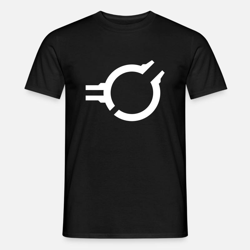 SciFi Circle C - Männer T-Shirt - Schwarz