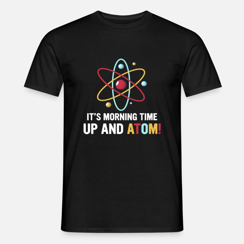 Physics physicist funny saying atom gift - Men’s T-shirt - black