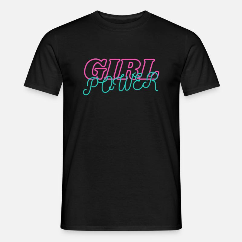 MÄDCHENKRAFT - Männer T-Shirt - Schwarz