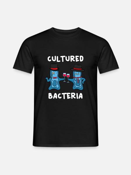 Culture Bacteria Biologie - Männer T-Shirt - Schwarz